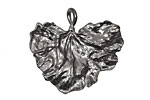 Ezel Findings Gunmetal Cabbage Leaf Link 30x27mm