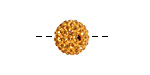 Topaz Pave Round 12mm