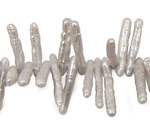 Silver Twig Biwa Stick Top-Drilled 3-4x15-20mm