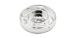 Silver (plated) Closed Smooth Round (1 channel, 4 hole) Katiedids 25mm