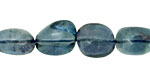 Blue Green Fluorite Tumbled Nugget 9-15x9-14mm