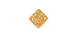 TierraCast Gold (plated) Hammered Diamond Link 12mm