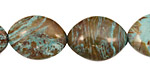 Blue Calsilica Jasper Horse Eye 19x14-15mm