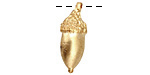 Ezel Findings Gold (plated) Acorn Pendant 9x23mm