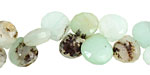 Peruvian Blue Opal Faceted Flat Teardrop 8-12mm