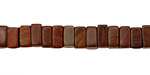 Fire Wood Jasper Square 4x8mm