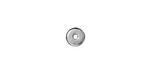 TierraCast Rhodium (plated) Disk Heishi 6mm