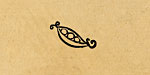 Pea Pod Metal Stamp 5mm