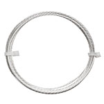 German Style Wire Silver (plated) Twist Pattern Round 16 gauge, 1 meter