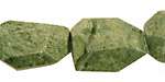 Green African Opal Faceted Nugget 20-27x18-23mm
