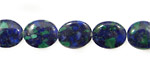 Azurite Malachite Flat Oval 10x8mm