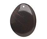 Tagua Nut Espresso Groovy Slice 25-35x30-42mm