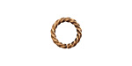 Nunn Design Antique Gold (plated) Large Rope Jump Ring 12mm