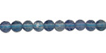 Blue Green Fluorite Faceted Round 6mm