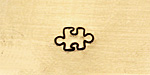 Puzzle Piece Metal Stamp 6mm