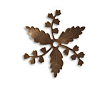 Vintaj Natural Brass Whimsical Spray Fastenable 28x32mm