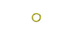 Peridot Enameled Copper Round Jump Ring 6.5mm, 18 gauge