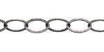 Antique Silver (plated) Flat Oval Chain