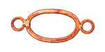 Patricia Healey Copper Large Oval Link w/ 2 Loops 42x17mm