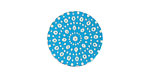Lillypilly Turquoise Crochet Anodized Aluminum Disc 19mm, 24 gauge