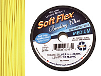 Soft Flex Yellow Lemon Quartz .019" (Medium) 49 Strand Wire 30ft.