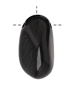 Tagua Nut Midnight Nugget (3-hole) 22-30x37-42mm