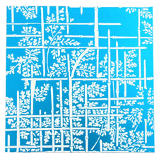 Lillypilly Turquoise Bamboo Anodized Aluminum Sheet 3"x3", 24 gauge
