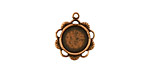Stampt Antique Copper (plated) Spring Blossom Round Setting 9mm