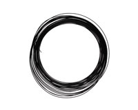 Soft Flex Black Half Round Craft Wire 21 gauge, 7 yards