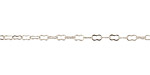 Silver (plated) Peanut Cable Chain