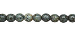 Czech Glass Jet Picasso Round 6mm