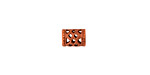 Stampt Antique Copper (plated) Filigree Tube 8x6mm