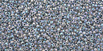 TOHO Rainbow Crystal (with Montana Blue Lining) Round 15/0 Seed Bead