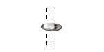 TierraCast Rhodium (plated) Almond 2-Hole Bar 4x11mm
