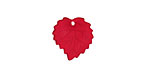 Matte Dark Ruby Lucite Ivy Leaf 16mm