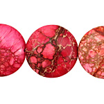 Ruby Impression Jasper Puff Coin 25mm