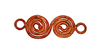 Patricia Healey Copper Double Spiral Link 35x11mm