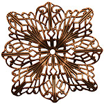 Stampt Antique Copper (plated) Filigree Compass Rose 48mm