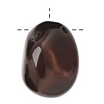Tagua Nut Espresso Nugget (3-hole) 22-30x37-42mm