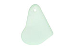 Seafoam Recycled Glass Freeform Drop 16-23x25-30mm