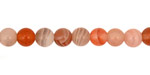 Red & Gray Botswana Agate Round 6mm