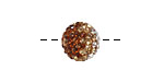 Topaz/Crystal Ombre Pave Round 12mm (1.5mm hole)