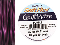 Soft Flex Purple Craft Wire 20 gauge, 10 yards