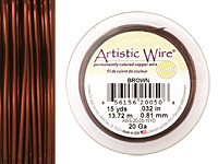 Artistic Wire Brown 20 gauge, 15 yards