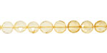 Citrine Faceted Coin 6-7mm