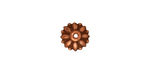 TierraCast Antique Copper (plated) Dharma Bead Cap 4x10mm