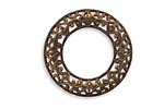 Vintaj Natural Brass Scrolled Filigree Ring 27mm