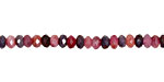 Multi Stone (Ruby & Sapphire) Faceted Rondelle 3x5mm