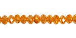 Sun AB Crystal Faceted Rondelle 6mm