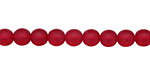 Czech Glass Matte Garnet Round 6mm